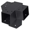 Hot Plug-in-connettore-giunto 7x7 angolo 75° antracite con 4 connessioni Ferramenta Per Esterno
