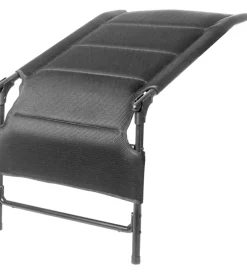 Brunner Campeggio|Poggiapiedi "aravel 3d footrest" in alluminio e 3durafeel nero 51x71x48/43 cm