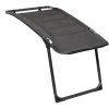 Poggiapiedi "aravel 3d universal" in alluminio e poliestere nero 43x95x47/44 cm Campeggio