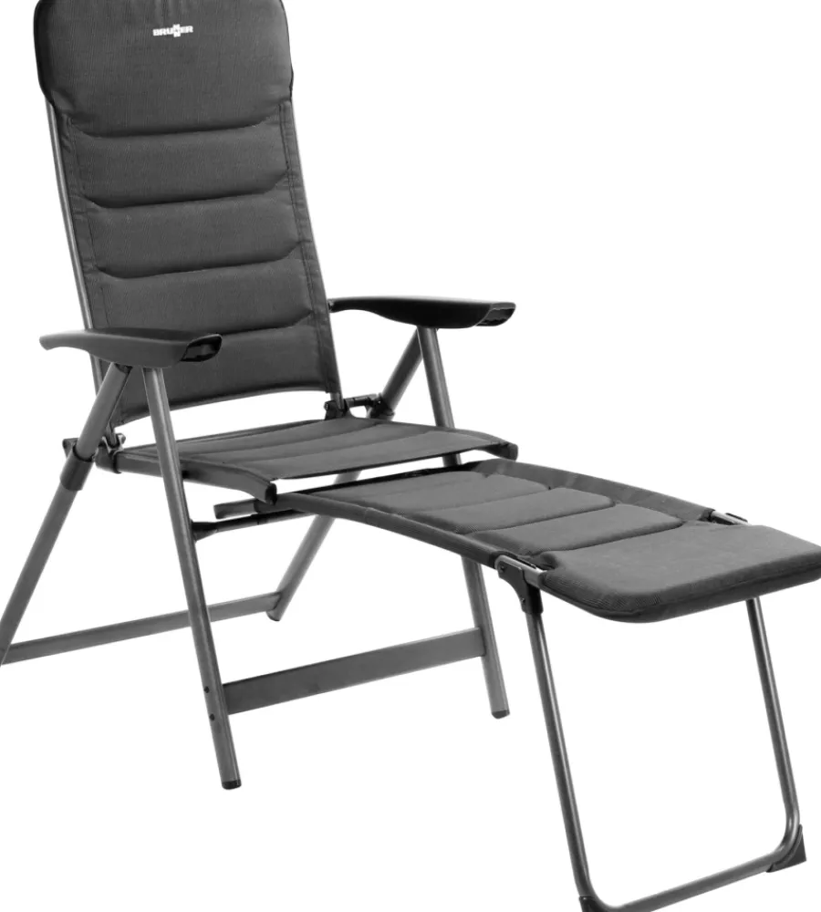 Campeggio-Brunner Poggiapiedi "kerry phantom" in alluminio e licotex grigio 48x44x94 cm