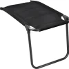 Campeggio-Brunner Poggiapiedi "skye 3d footrest" in alluminio e3durafeel nero 47x72x51/43 cm