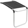 Discount Poggiapiedi "skye footrest"  in alluminio e syntex plus grigio scuro 47x72x51/43 cm Campeggio