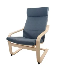 Clearance Poltrona bella home "lilibet" grigia in legno di faggio 67x86x97 cm Poltrone E Pouf