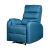 Clearance Poltrona "chiara" con recliner in tessuto ottanio 71x95x98 cm Poltrone E Pouf