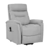 Poltrone E Pouf-BellaHome Poltrona con recliner e alzata elettrico "prato" grigio 82x90x108 cm
