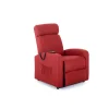 Poltrona con recliner e alzata elettrica "marta" rossa, 75x78x110 cm Poltrone E Pouf