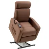 Hot Poltrona con recliner e alzata elettrica "marta" marrone, 75x78x110 cm Poltrone E Pouf