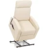Best Poltrona con recliner e alzata elettrica "katia" crema, 75x78x110 cm Poltrone E Pouf