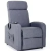 Poltrone E Pouf|Poltrona con recliner e alzata elettrica "marta" blu, 75x78x110 cm