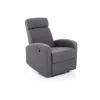 Poltrone E Pouf|Poltrona con recliner manuale "marta" blu jeans, 74x78x105 cm