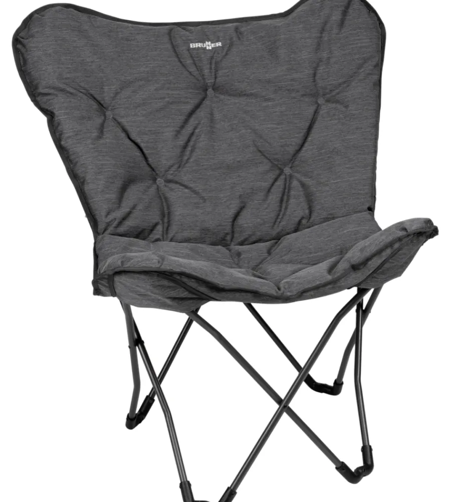 Online Poltrona da campeggio "action vivavita lounger" in acciaio e poliestere grigio 74x43x56/99 cm Campeggio
