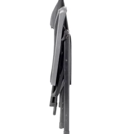 Clearance Poltrona da campeggio reclinabile "kerry swan 3d" in alluminio e 3durafeel nero 50x49x116 cm Campeggio