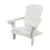 Mobili Da Giardino E Accessori-Keter Poltrona da esterno "alpine adirondack" in polipropilene bianco effetto legno 80,5x95,5x93 cm