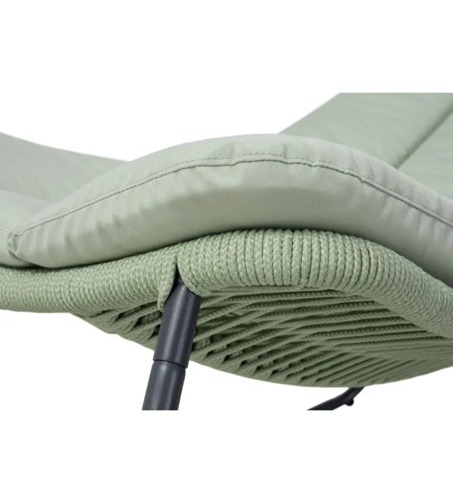 Mobili Da Giardino E Accessori|Poltrona da giardino a dondolo riviera "dalia" verde 126x95x90 cm