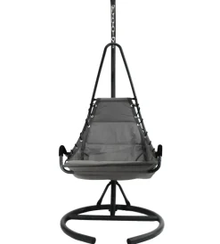 EuroGarden Mobili Da Giardino E Accessori|Poltrona dondolo da esterno sospesa in metallo antracite 90/80x102x195 cm