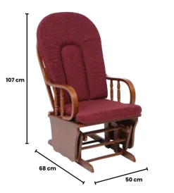 Poltrone E Pouf|Poltrona dondolo oscillante da allattamento 