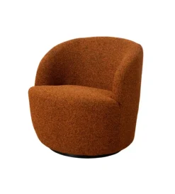 Clearance Poltrona girevole "aura" mattone 65x77x69 cm Poltrone E Pouf