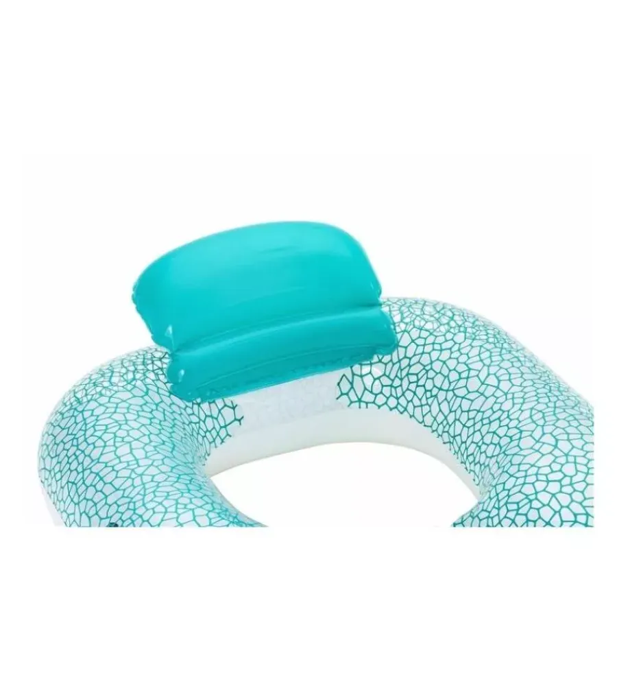 Piscine-Bestway Poltrona gonfiabile con portabicchiere e maniglie per piscina "flip pillow" 102x94 cm
