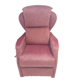 Poltrone E Pouf|Poltrona "jolly 2" con recliner e alzata elettrica in tessuto mattone, 75x85x108 cm