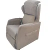 Poltrone E Pouf- Poltrona "jolly 2" con recliner e alzata elettrica in tessuto mattone, 75x85x108 cm