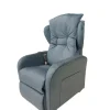 Poltrone E Pouf|Poltrona "jolly" con recliner e alzata elettrica in tessuto blu, 75x85x108 cm
