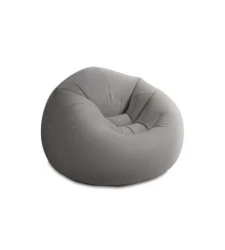 Intex Campeggio|Poltrona sacco gonfiabile "beanless bag" grigio 114x114x71 cm - cod. 68579np