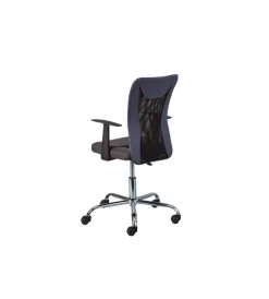 Online Poltroncina ufficio nera con braccioli e ruote, 55x54,5x85-95 cm Sedie Ufficio