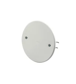 Serie Civili- Poly pool - 2 coperchi per scatole tonde da incasso ø 80 mm bianchi