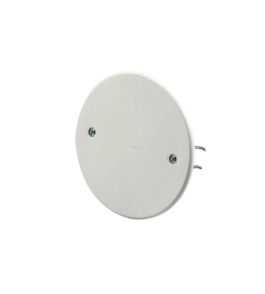 Serie Civili- Poly pool - 2 coperchi per scatole tonde da incasso ø 80 mm bianchi