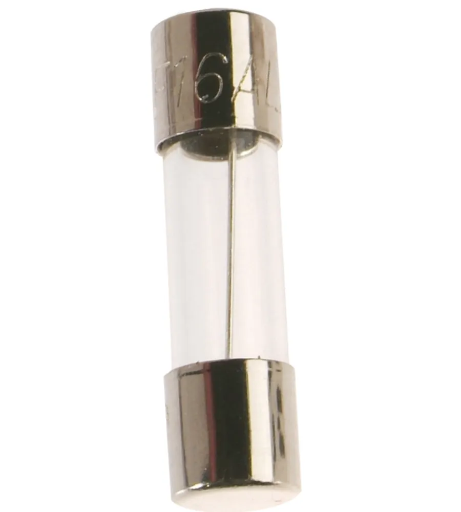 Magnetotermici-Poly Pool - 15 fusibili in vetro rapidi ø 5 x 20 mm 250 v~ (200 ma, 500 ma, 800 ma, 1 a, 1,6 a)
