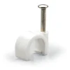 Cavi Elettrici E Relativi Accessori-Poly Pool - 50 graffette fissacavo per cavo tondo ø 8 mm bianche