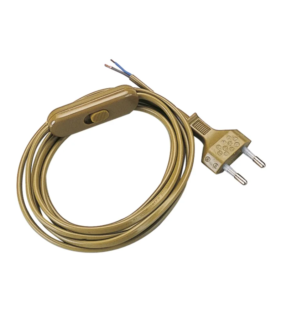 Cavi Elettrici E Relativi Accessori-Poly Pool - 1,5 m cavo alimentazione abat-jour spina 2,5 a oro