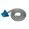 Online - 2 m guaina spiralata raccoglicavi argento Tubi Corrugati