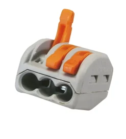 Sale - 3 morsetti unipolari a levetta a tre entrate grigi Cavi Elettrici E Relativi Accessori