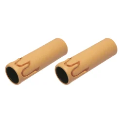 New - 2 portalampada e27 a candela 250 v~ con staffa metallica avorio antico Portalampade