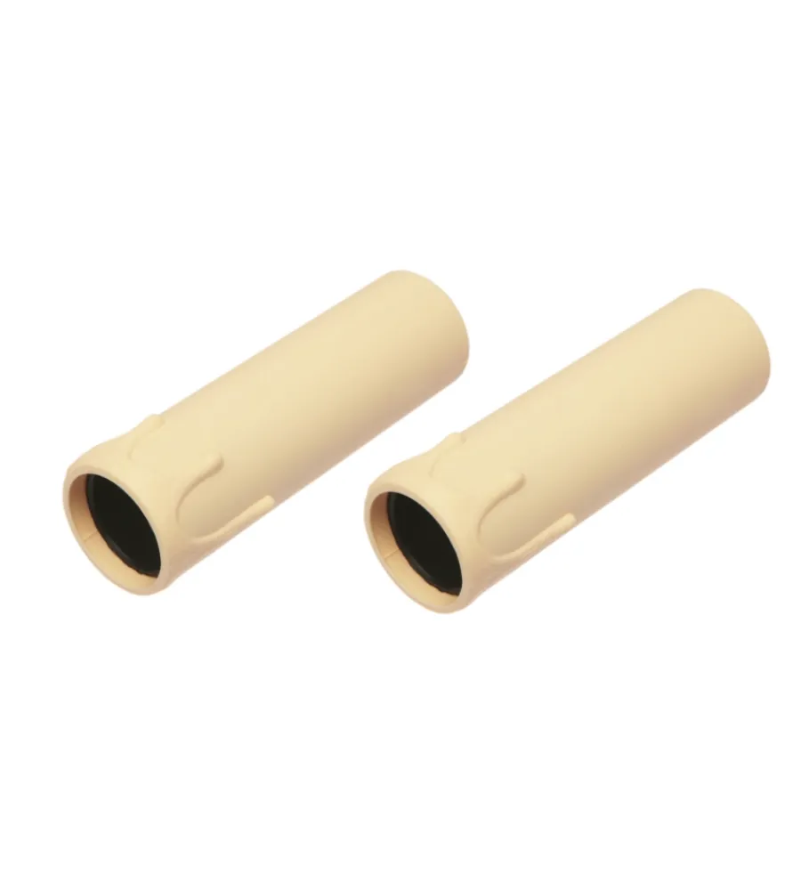 Portalampade-Poly Pool - 2 portalampada e27 a candela 250 v~ con staffa metallica avorio