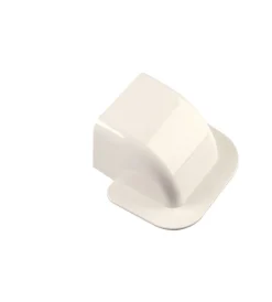 Poly Pool Tubi E Canaline|- 1 raccordo curvo per passaggio a muro per canale "80 mm x 60 mm" avorio