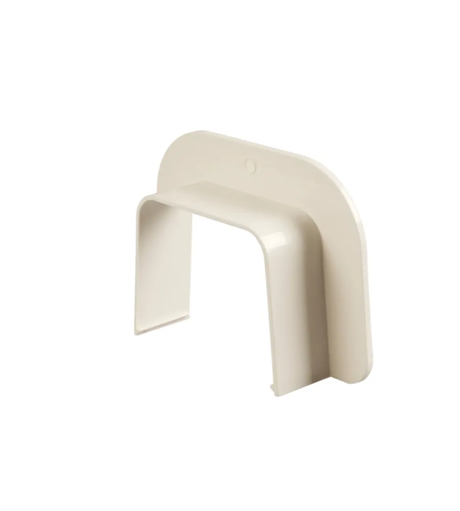 Tubi E Canaline-Poly Pool - 1 raccordo lineare per passaggio a muro per canale "80 mm x 60 mm" avorio