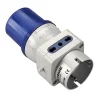 New - adattatore industriale con 3 prese civili e spina industriale 16 a ip20 blu Multiprese Ed Adattatori