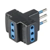 Poly Pool Multiprese Ed Adattatori|- adattatore multiplo spina e 4 prese 10 a nero
