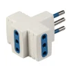 New - adattatore multiplo spina e 4 prese 10 a bianco Multiprese Ed Adattatori