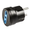 Poly Pool Multiprese Ed Adattatori|- adattatore spina 16 a (standard franco / tedesco) e presa bivalente nero