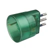 Poly Pool Multiprese Ed Adattatori|- adattatore spina 10 a e presa tedesca trasparente verde