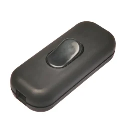 Clearance - deviatore unipolare 2 a nero Portalampade