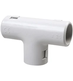 Discount - giunto a t ispezionabile per tubi rigidi ø 20 mm ip40 grigio Tubi E Canaline