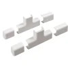 Tubi E Canaline-Poly Pool - kit accessori n° 2 per canale 20 x 10 mm, giunti lineari, a t e tappi bianco