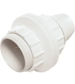 Poly Pool Portalampade|- portalampada e14 con 2 ghiere corpo filettato bianco