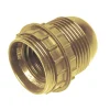 Poly Pool Portalampade|- portalampada e27 con 2 ghiere corpo filettato oro