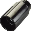 Portalampade-Poly Pool - portalampada e14 corpo liscio nero
