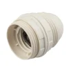 Poly Pool Portalampade|- portalampada e27 con 2 ghiere corpo filettato bianco